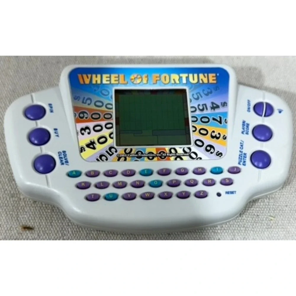 Wheel of Fortune Handheld Electronic Game 2005 Califon Productions Retro Puzzle